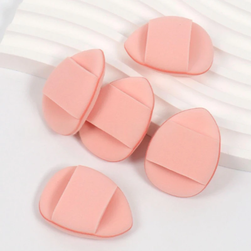 50 ピース/ロットソフトメイクアップスポンジミニフィンガーパウダーパフドライウェット両用パフフェイシャルコンシーラーメイクアップツール美容用品