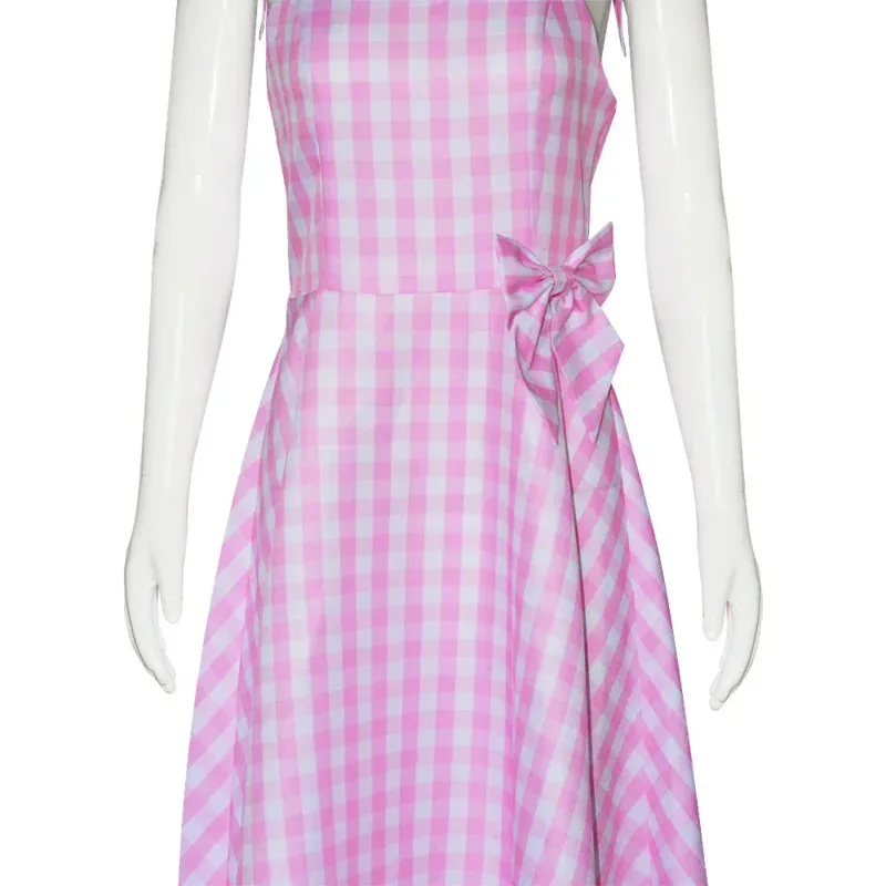 Women Costume for Margot Robbie Cosplay Pink Dresses Suit Halloween Costumes Movie Princess Charm School Uniform