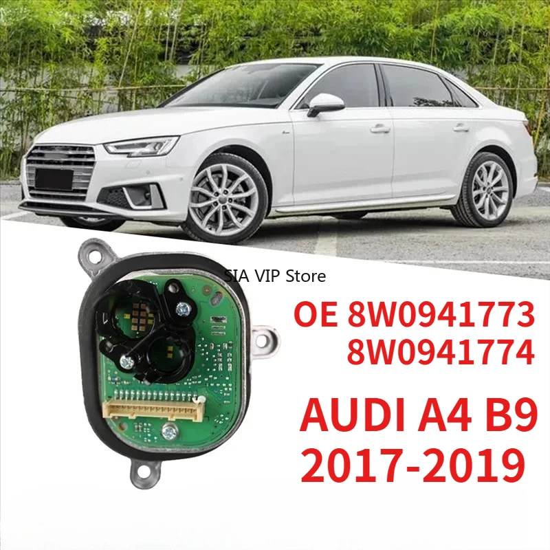 

OE 8W0941773 8W0941774 For AUDI A4 B9 2017-2019 Light Headlight Module Front Lamp Led DRL Daytime Running Angel Eyes 1305715395