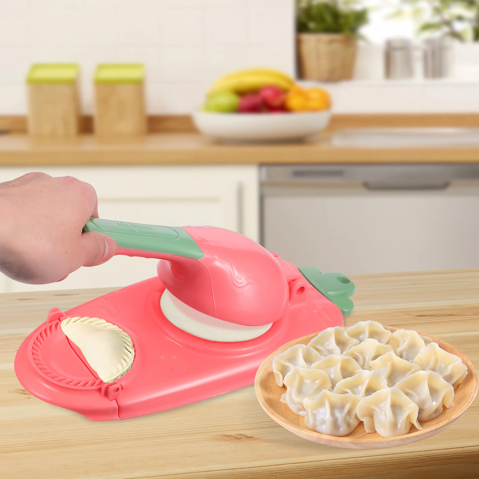 

3 Pcs Skin Press Practical Dumpling Maker Wrappers Mould 2 in 1 PP Plastic Reusable Reliable Ergonomic H Gifts