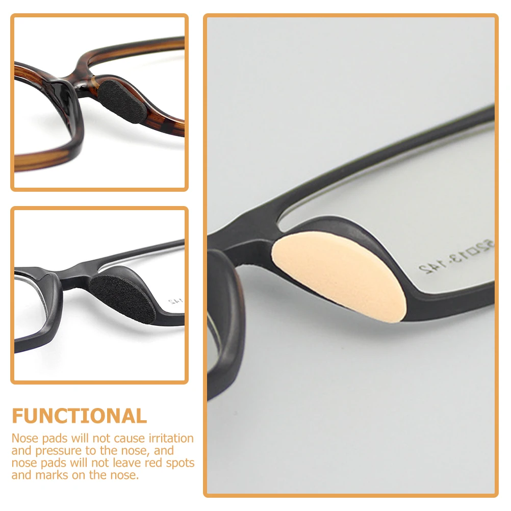 

Sponge Nose Pads Eyeglasses Anti-Slip Replacement Sunglasses Grips Comfortable Long Lasting Universal Fit for Frames