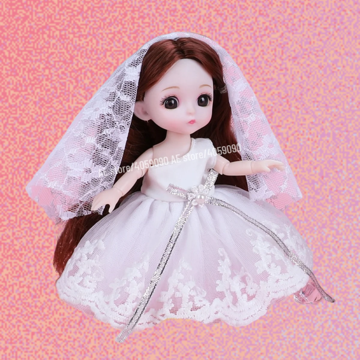 BJD 인형 1/12, 의류 및 신발과 움직일 수 있는 관절, 패션 로리타 액션 피규어 모델, 귀여운 소녀 생일 선물 장난감, 16cm