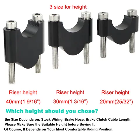 Elevadores de manillar CNC de 22mm y 7/8 "para Honda CB500F CB650F CB600F Hornet 599 CB900F Hornet 900 CB250F Hornet250 CB300F CB400