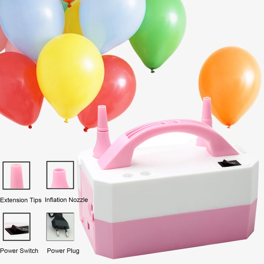 Electric Balloon Inflator Balloon Inflator Pump Can Inflate Two At The Same Time Has Two Modes Good For Decorating The Room