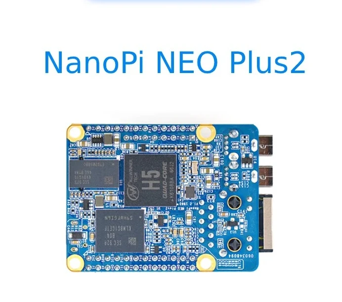 Allwinner H5 IoT Development Board, Gigabit Ethernet, WiFi & Bluetooth, NanoPi NEO Plus2 Compatible