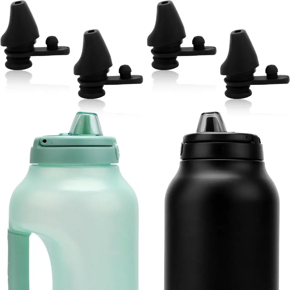 2Pcs Soft Water Bottle Silicone Mouthpiece Silicone Replacement Water Bottle Bite Valve Silicone Cap Lid Spout