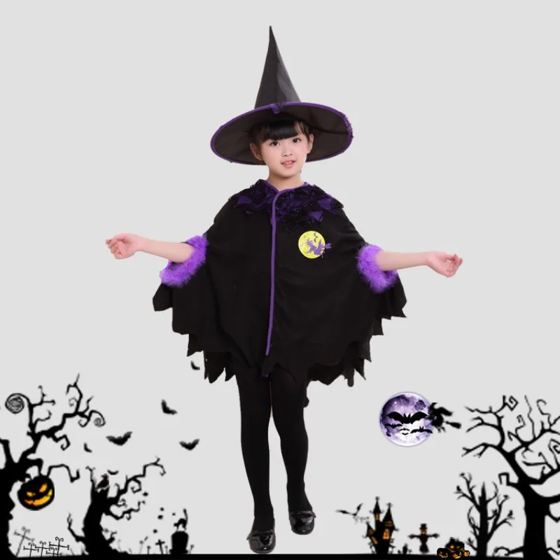 เครื่องแต่งกายวันฮาโลวีนคอสเพลย์สำหรับเด็กชุดเสื้อคลุมเครื่องแต่งกายวันฮาโลวีนเด็กผู้หญิงเครื่องแต่งกายสำหรับงานปาร์ตี้เทศกาล