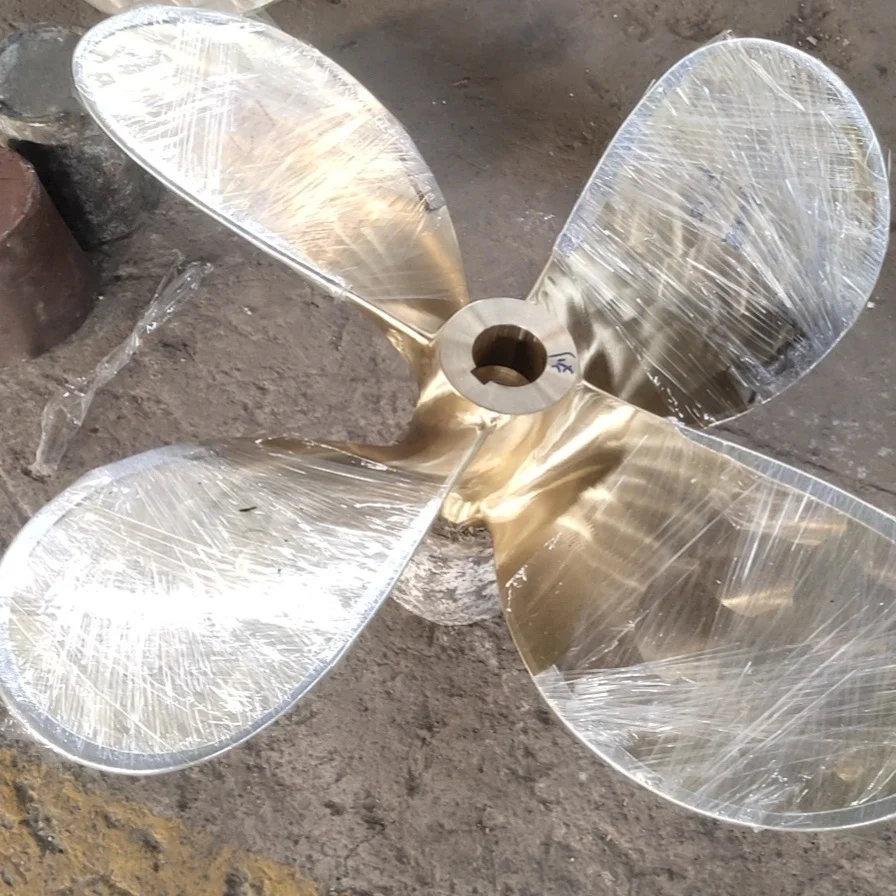 Customize Bronze Cu1 Cu2 Cu3 Cu4 Bronze Ship Propeller Diameter 500-8000mm Marine Propeller 4 Blades Boat Propeller