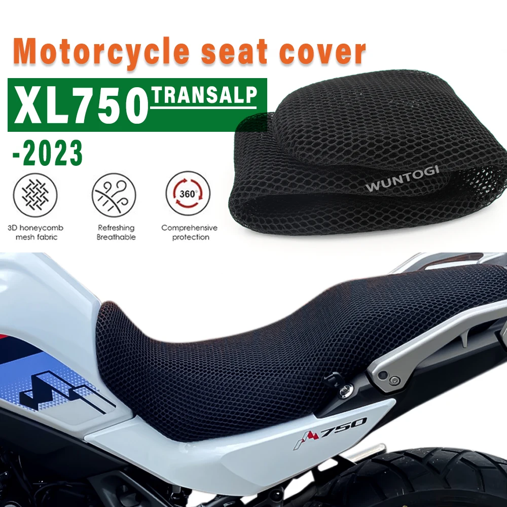 

XL750 Transalp Motorcycle Protect Nylon Seat Cover For Honda Accessories XL 750 2023 Cushion 3D Insulation Airflowt Seat Cover