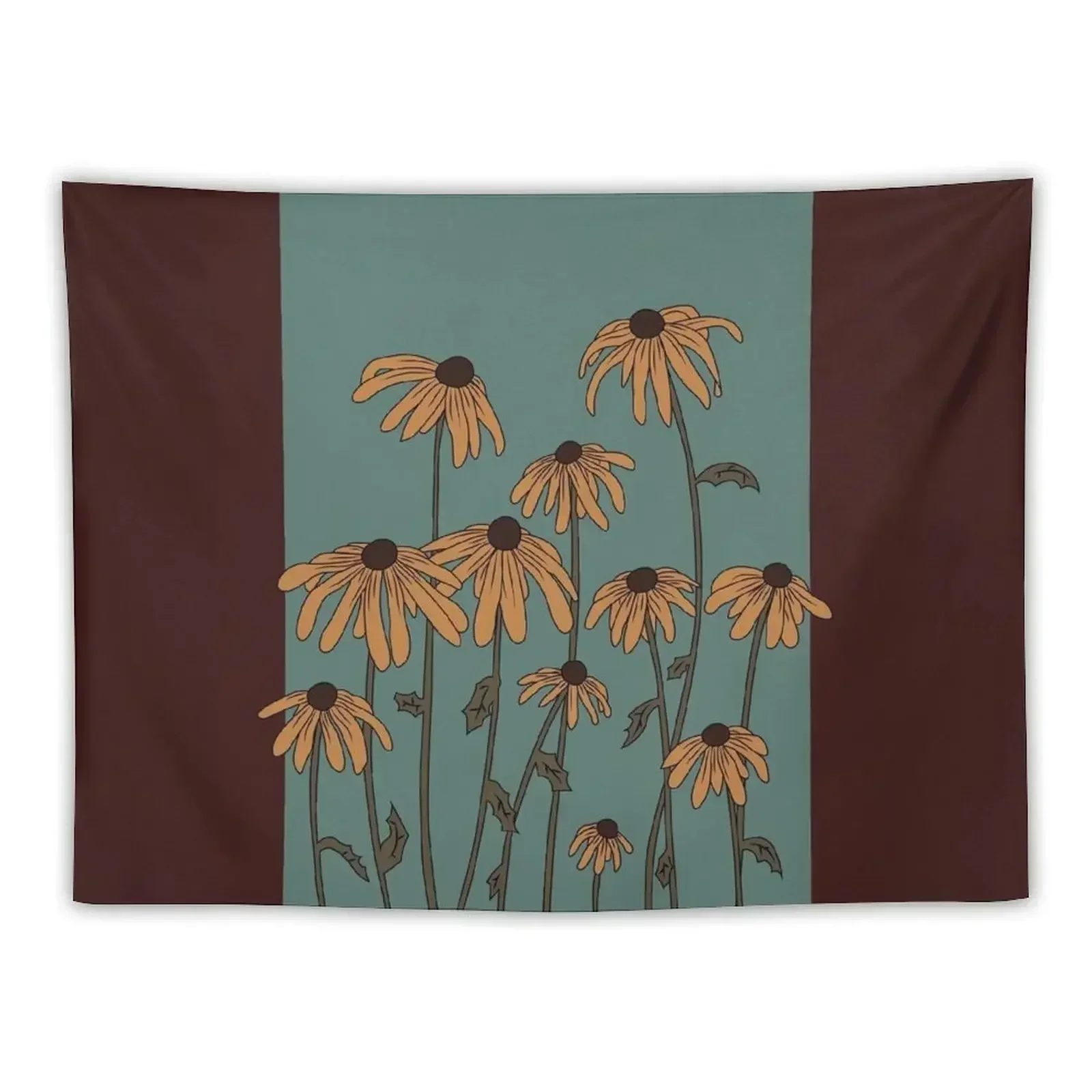 Black Eyed Susans Tapestry Room Ornaments Home Decorations Aesthetic Tapestry