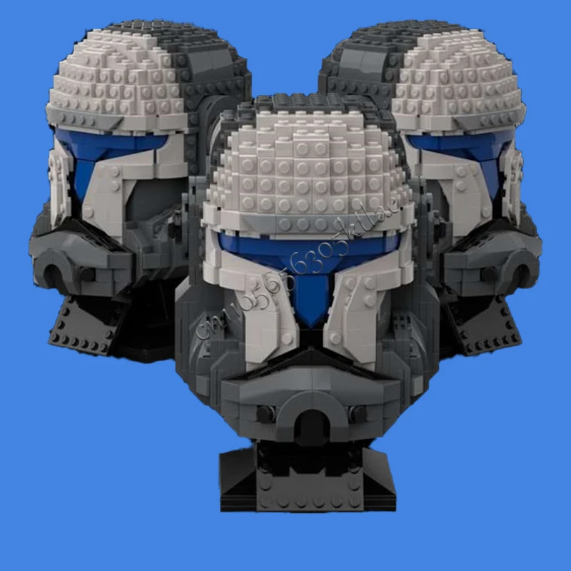 847PCS 스타 플랜 MOC 헬멧 클론 코만도 스코치 모델 DIY 맞춤 퍼즐 건축 교육 조립 모델 생일 크리스마스 장난감