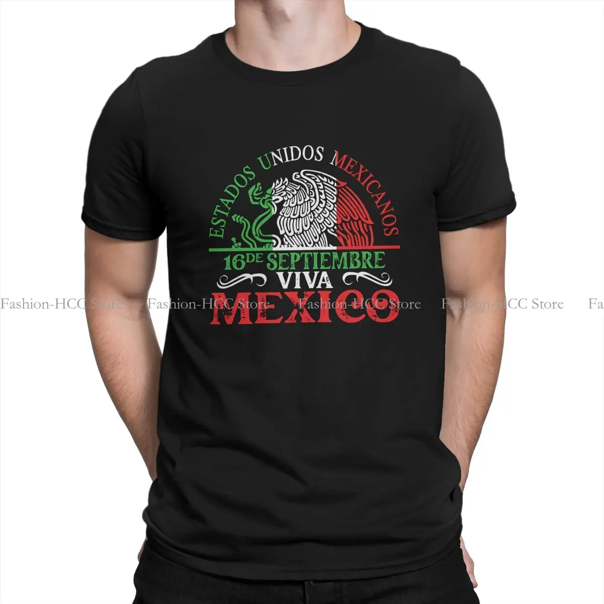 

Pride Independence Day Newest Polyester TShirts Mexican Flag Male Style Streetwear T Shirt O Neck