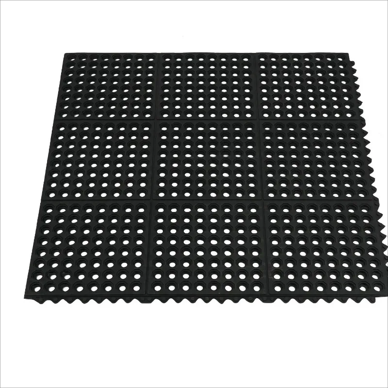 Alas Kaki Anti Lelah Karet Hitam 1 Buah Tahan Air untuk Dalam & Luar Ruangan, Rumah, Kantor, Bar, Restoran, Alas Berdiri yang Nyaman