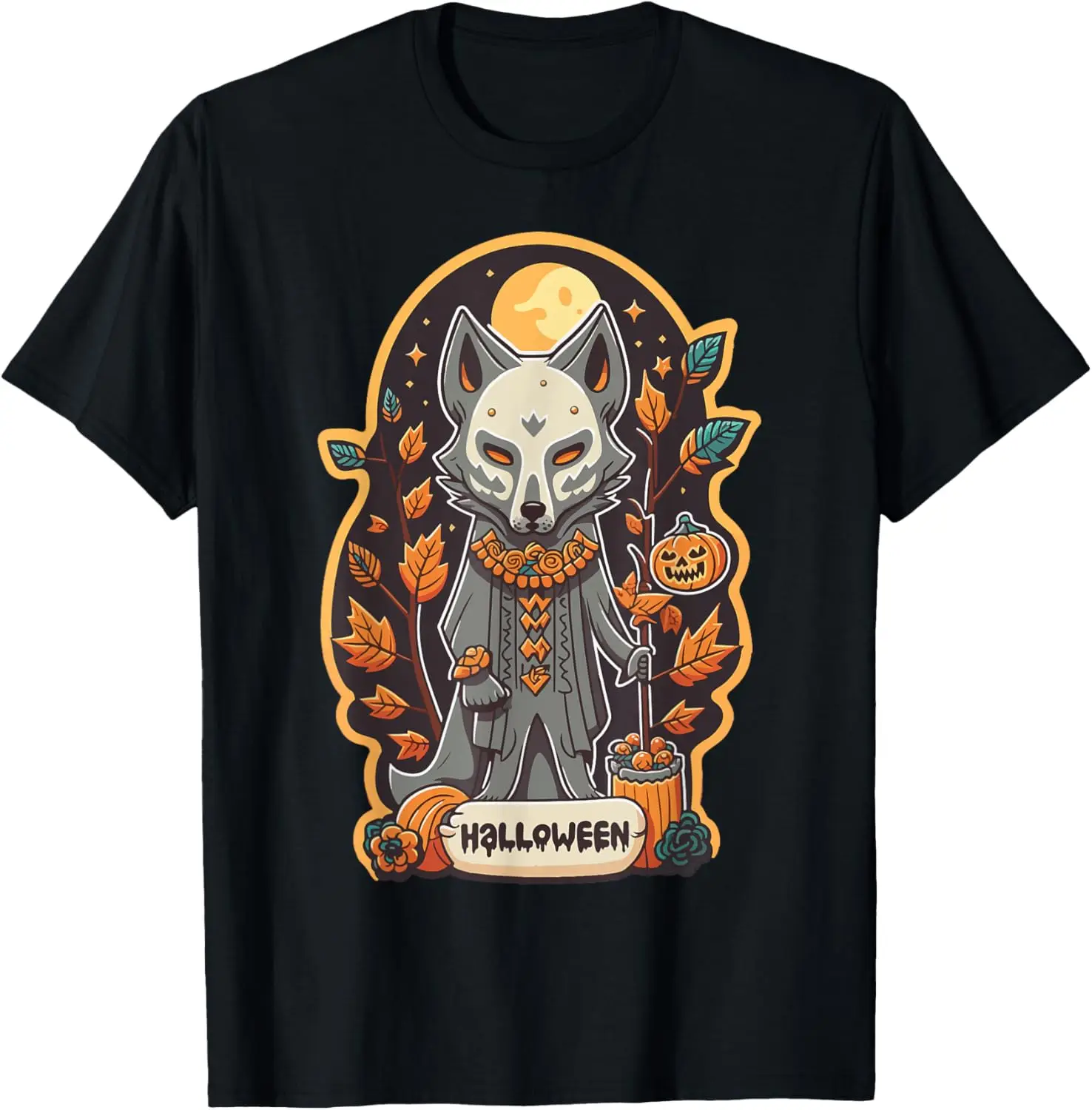 

Dia de Los Muertos Wolf Trick-or-treat Аниме Хэллоуин