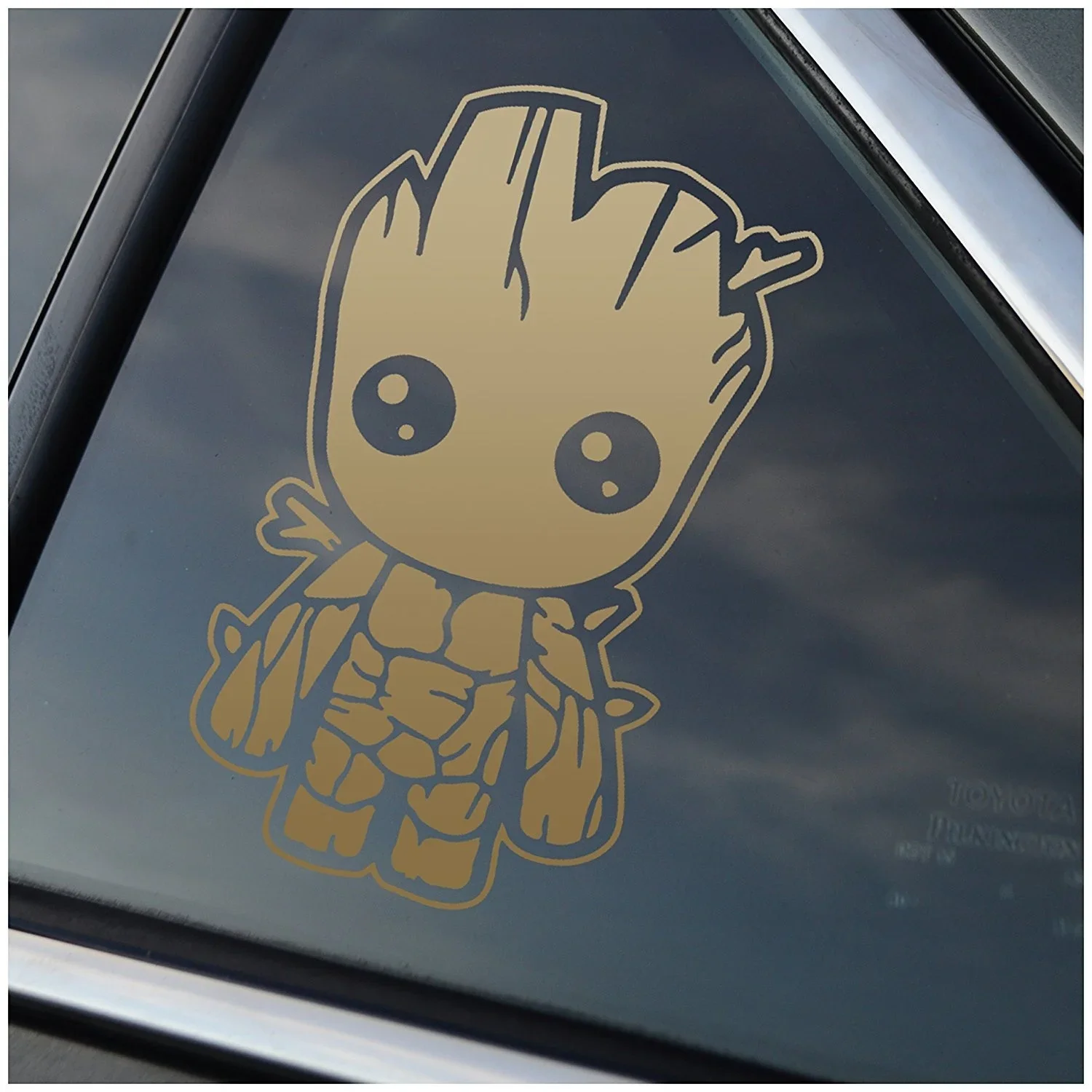 For Baby Groot - Metallic Gold Vinyl Decal