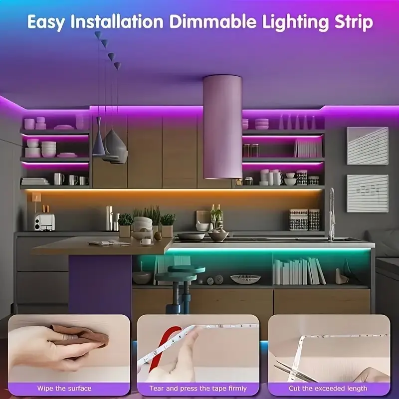 USB LED Strip Lights APP Control Color Changing 5050 RGB Led Light Elastyczna taśma lampowa do dekoracji pokoju Dioda podświetlenia telewizora