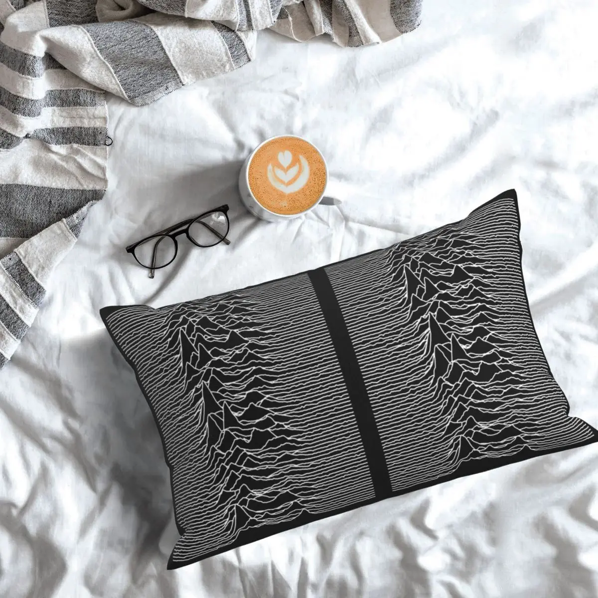 Unknown Pleasures Rectangle Pillowcase Cushion Cover Decorative Bedroom Bed Home Comfort Throw Pillow