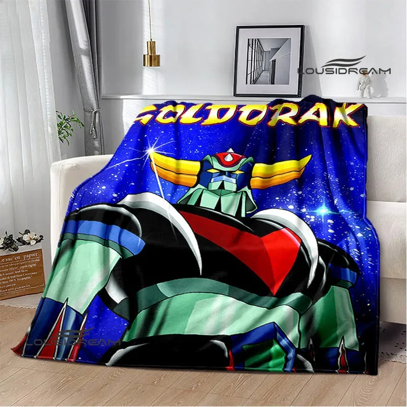 OVNI ROBO GRENDIZER GOLDORAK mantas estampadas mantas cálidas manta de picnic manta de viaje para el hogar regalo de cumpleaños