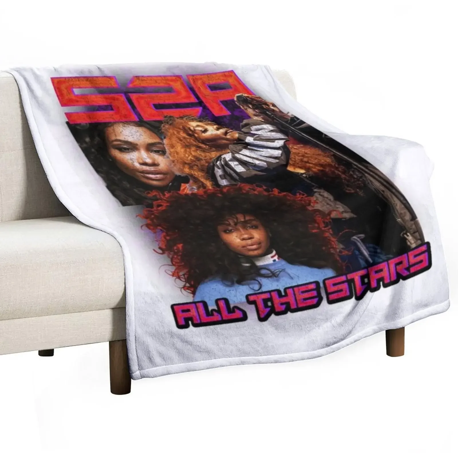 All The Stars Sza Throw Blanket Loose Sleeping Bag Large Blankets