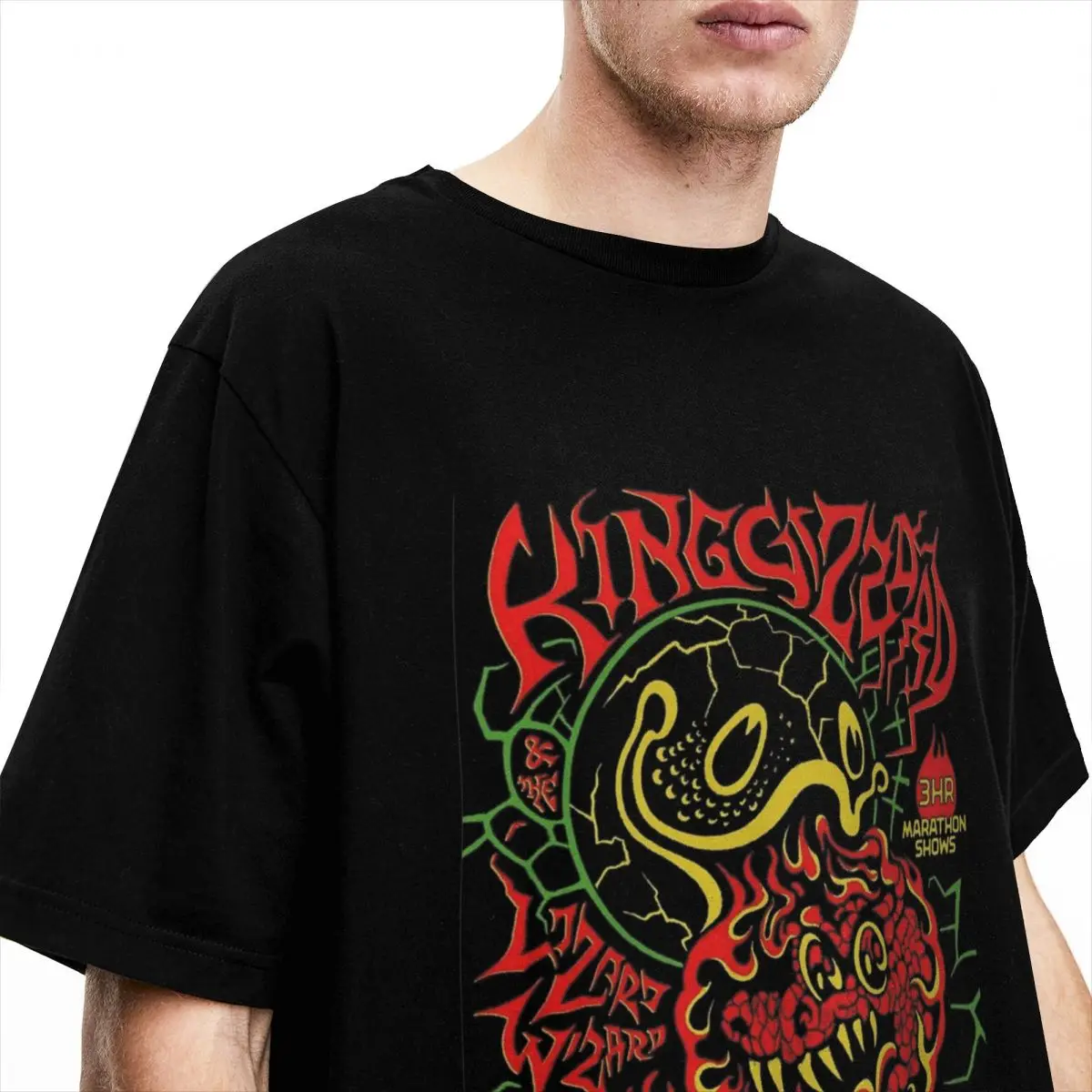 Creative King Gizzard 2024 TOUR USA Rock Band T-Shirts for Men Women Cotton King Gizzard & the Lizard Wizard Tees Shirt Big Size