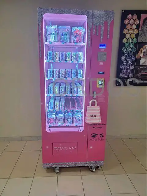 High repeat purchase lash lipgloss jewelry vending machine press on nails vending machine for sale