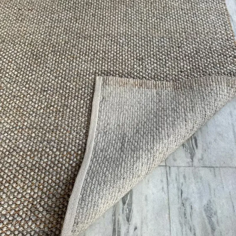 Hand Woven Natural Jute Basketweave Chunky Knit Area Rug