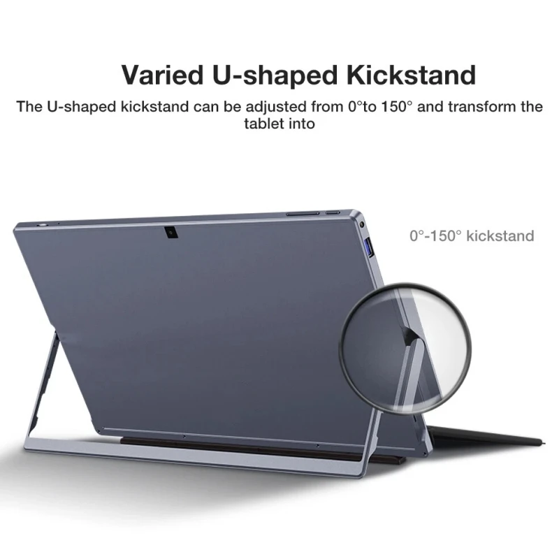 كمبيوتر لوحي 64 بت من النوع C 11.6 بوصة يعمل بنظام التشغيل Windows 11 وذاكرة وصول عشوائي 8 جيجابايت/16 جيجابايت وذاكرة قراءة فقط 512 جيجابايت SSD N4100 1920x1080 IPS بلوتوث 4.2 كاميرا مزدوجة 2 × USB 3.0
