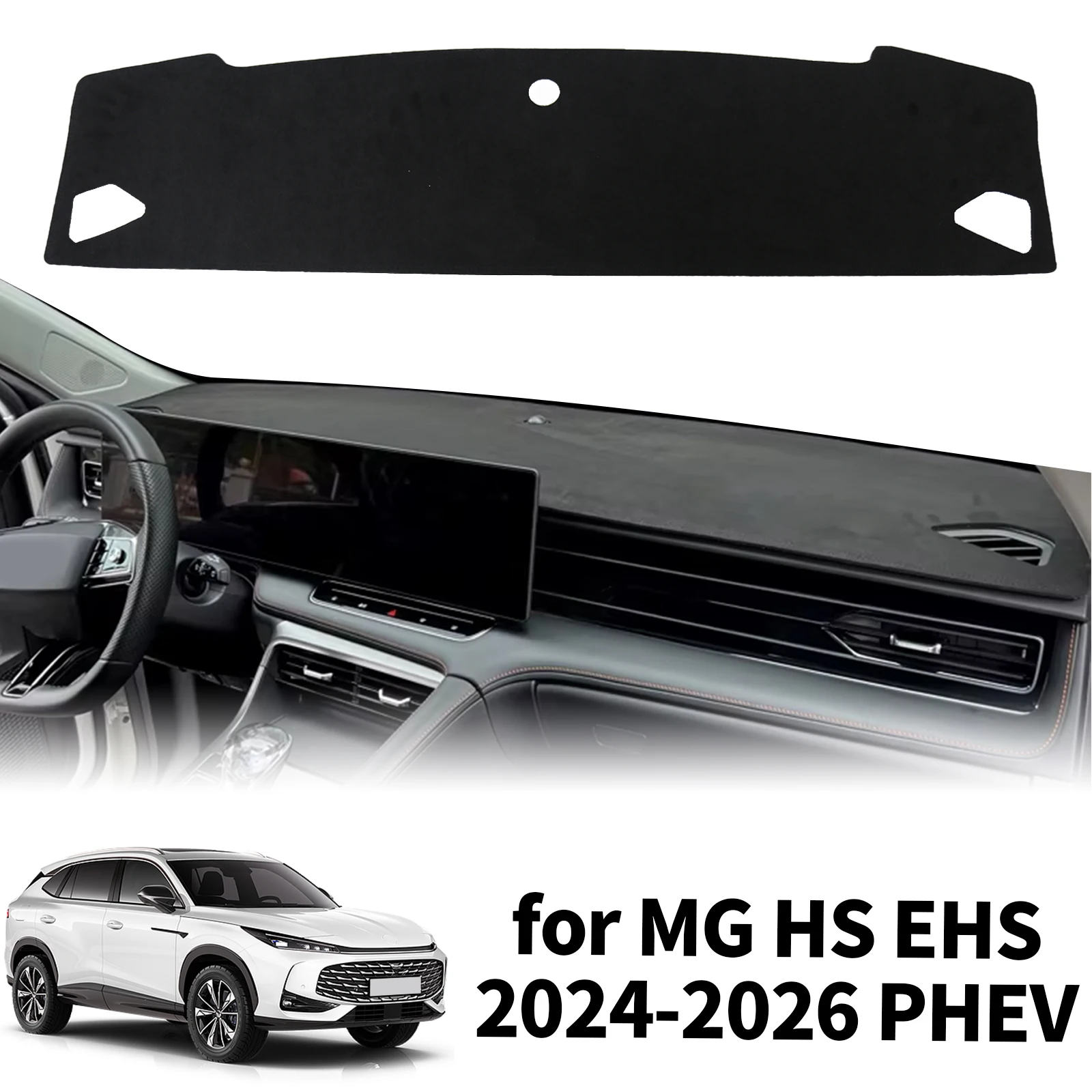 

fit for MG HS EHS 2024 2025 2026 PHEV Custom Fit Car Dashboard Cover Sunshade Mat Anti‑Slip Dash Protector Pad Accessories