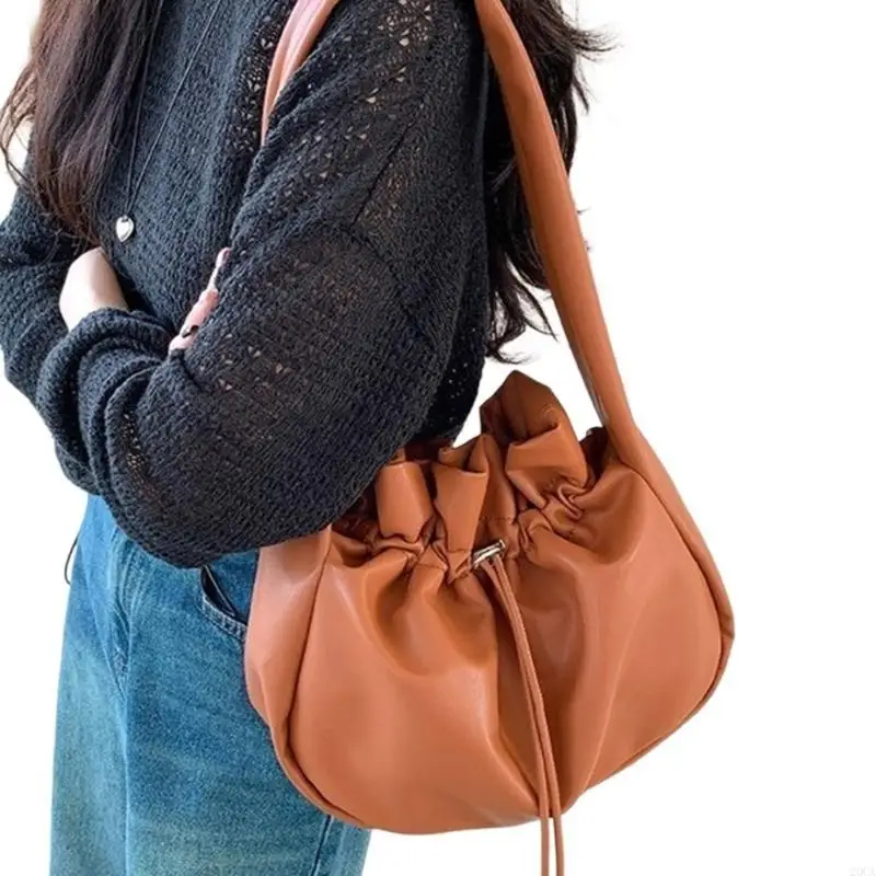 Soft Leather Vintage Shoulder Bags For Women Axillary Bag Purses And Handbag 20CA