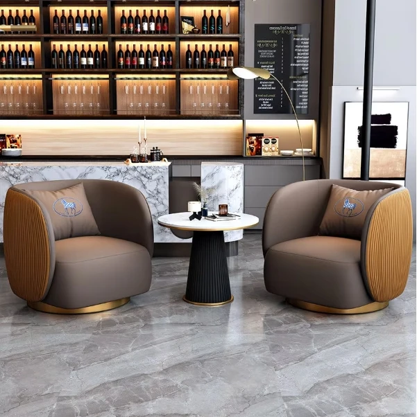 Sedie moderne per divani nella hall dell'hotel e nella sala reception