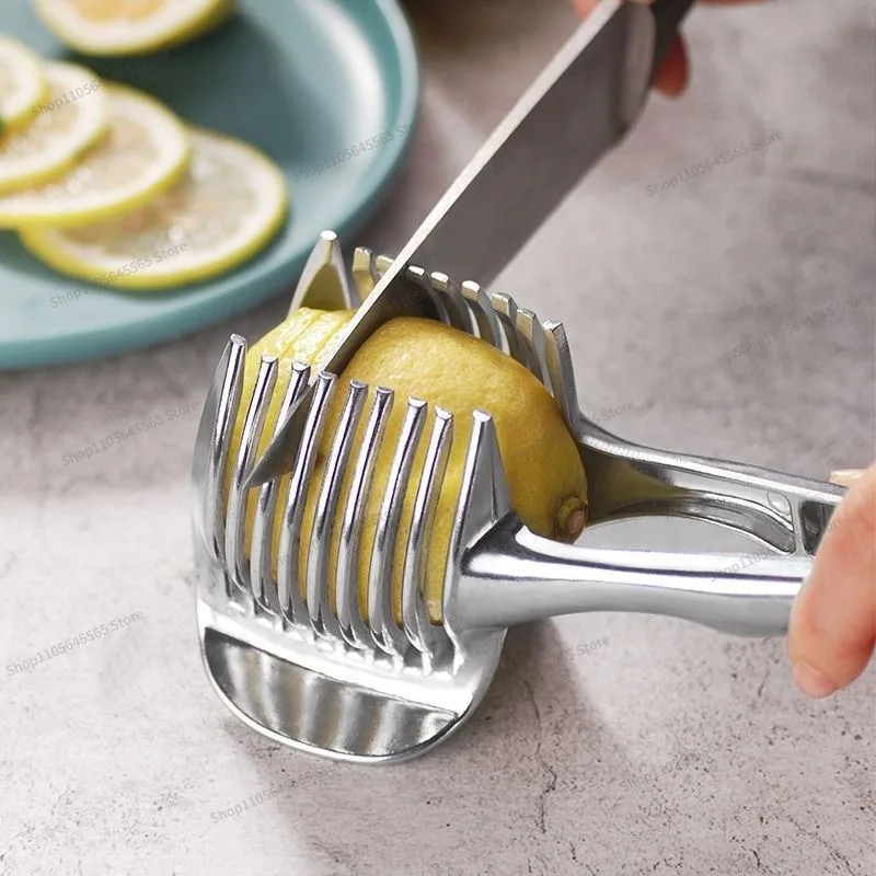 For aluminum alloy lemon slicer, manual slicer clip, tomato slicer, egg and potato slicing tool
