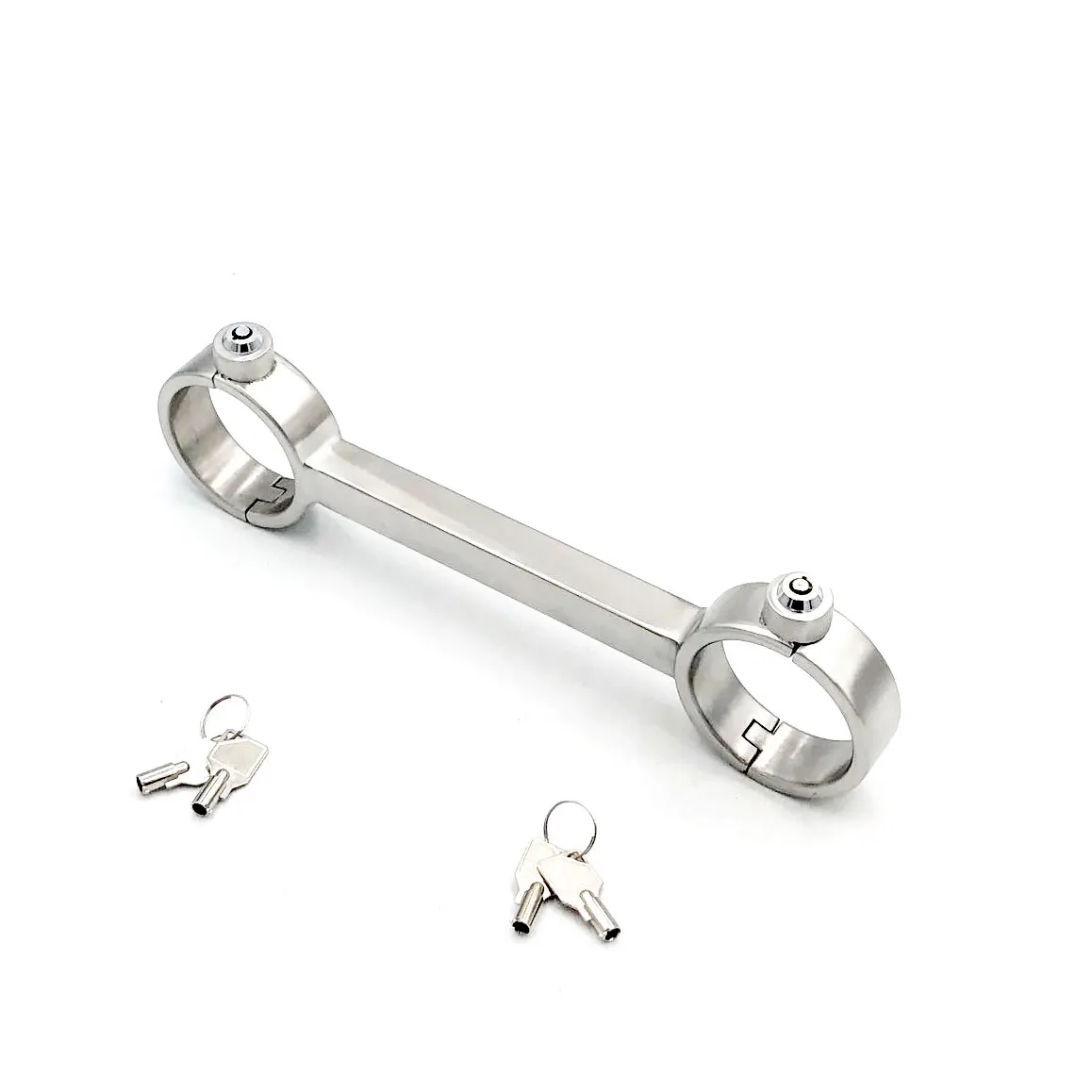 Press Lock Stainless Steel Bondage Fixed Fetters Ankle Cuffs Restraints Anklet Shackles Adult BDSM Sex Toy For Male Female