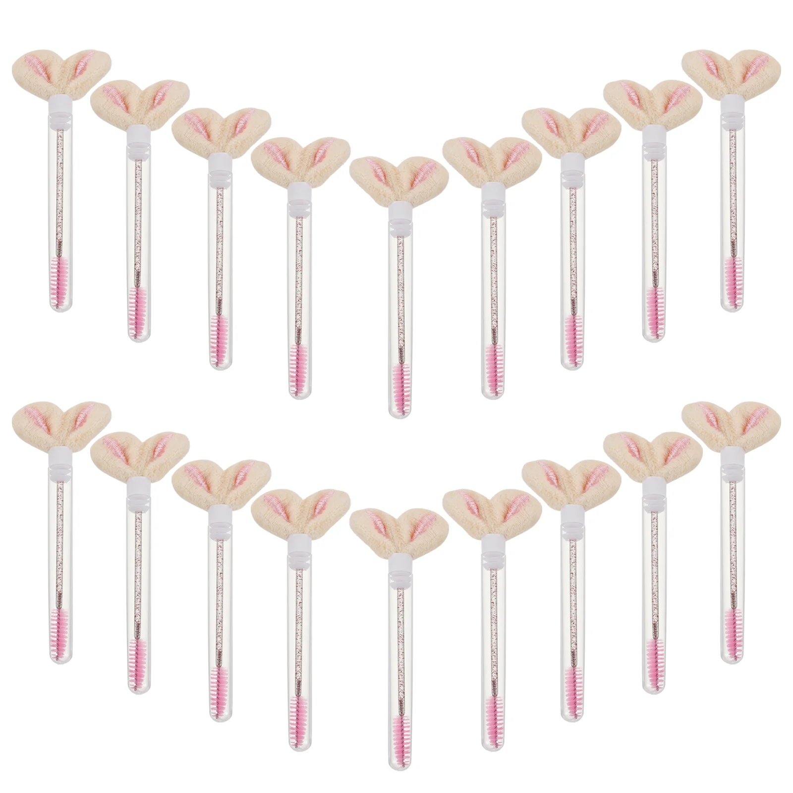 20 قطعة كريستال المتاح لاش Spoolie رمش فرشاة أنبوب ماسكارا قضيب رمش تمديد ماكياج الحاجب أدوات للعناية الشخصية #4