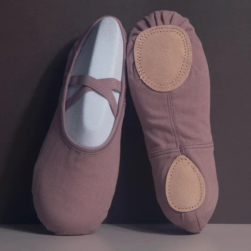 New Women Ballet shoes Dance Children Ballet Slippers Soft Sole Professional Canvas Dance Training Shoes for Morandi Ballet