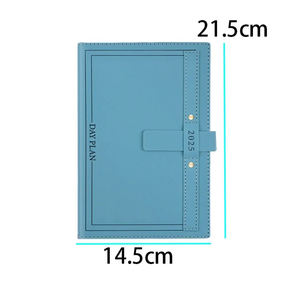 A5 2025 Agenda Planner Notebook Soft PU Cover Paper 2025 Journal Notebooks Simple Creative 365 Days Notepad