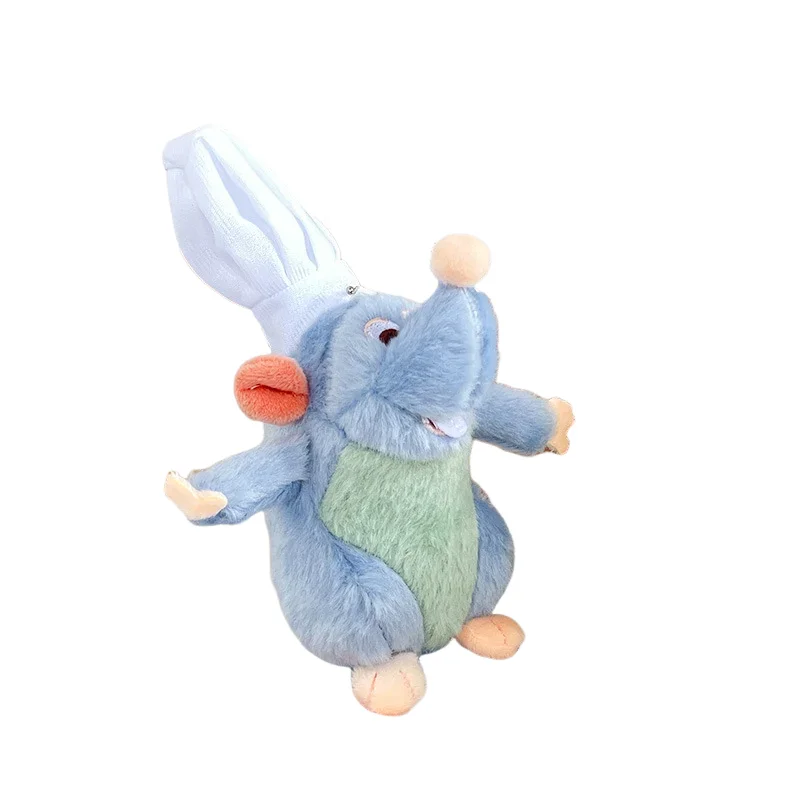Kawaii Disney Cartoon Image Ratatouille Plush Toy Keychain Cute Backpack Pendant Couple Decoration Accessories Gifts for Friends