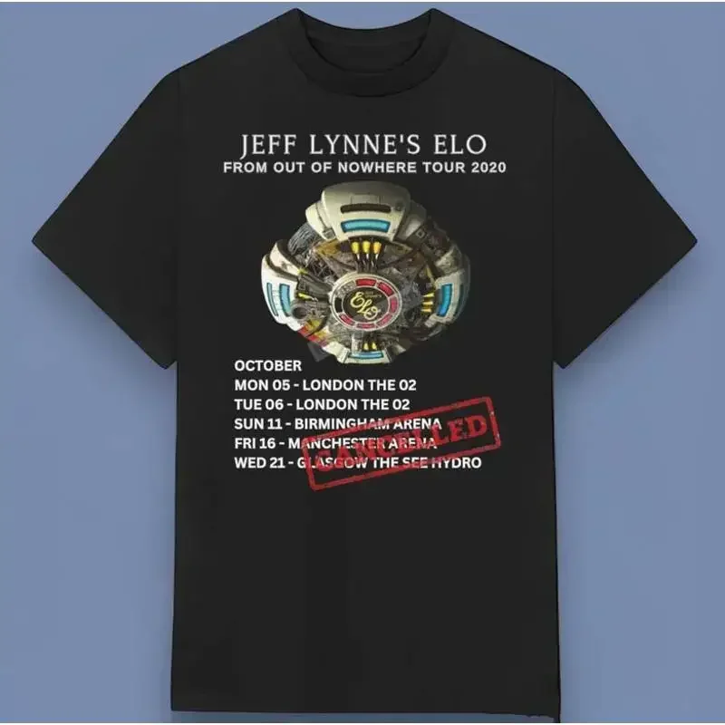 Jeff Lynne Äôs Elo 2020 Cancelled From Out Of Nowhere Uk Tour T Shirt