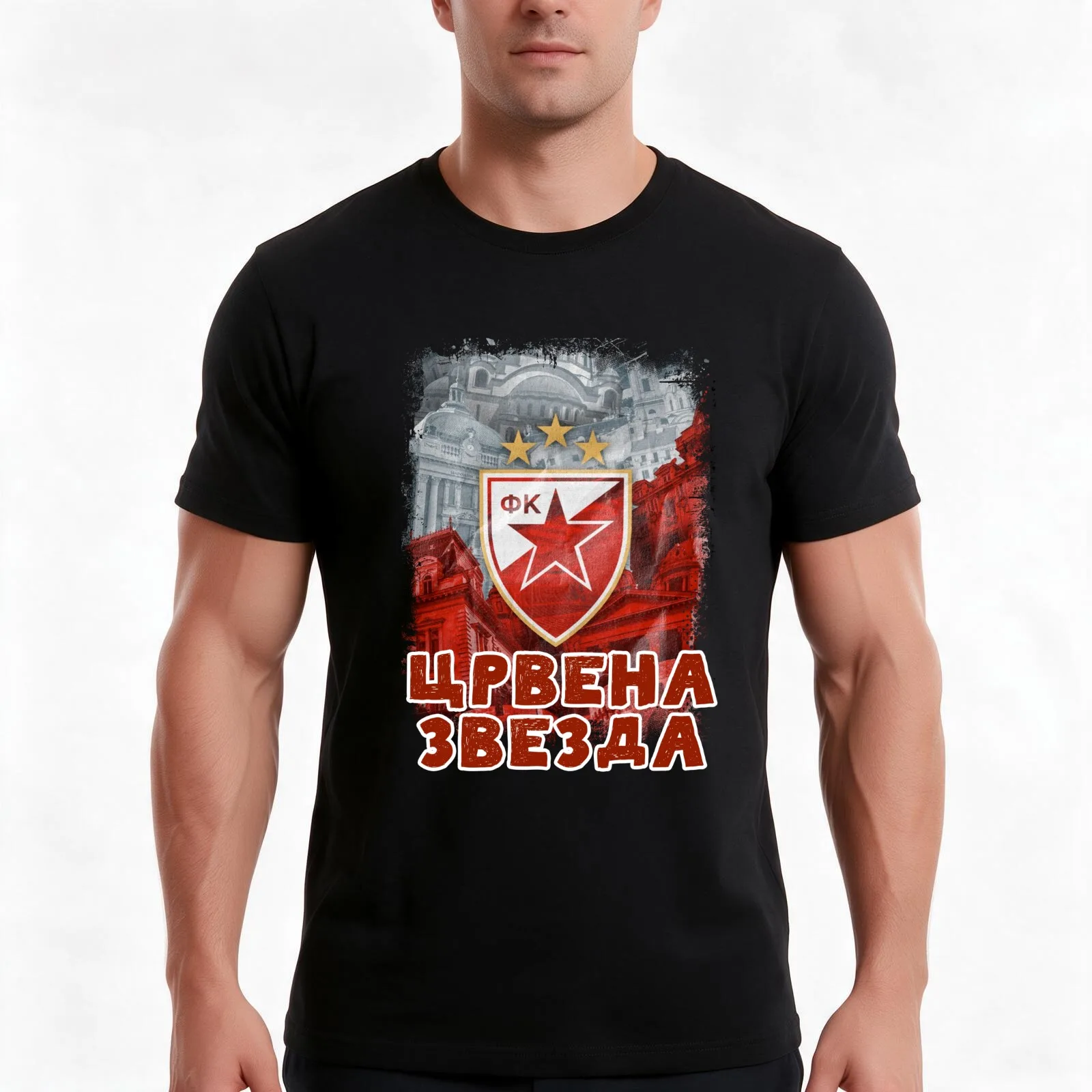 GRB Delije Sever Crvena Zvezda Beograd * Red Star Belgrade Serbia ULTRAS 1989 Men T Shirt man t shirt graphic