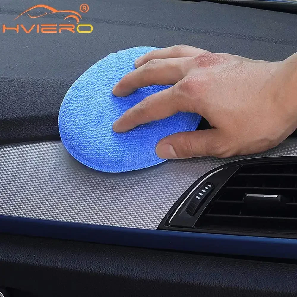 

1X Ultra Fine Fiber Car Waxing Coral Velvet Crystal Plating Polishing Replacement Cloths Washing Cleaning Tools Auto Accessories