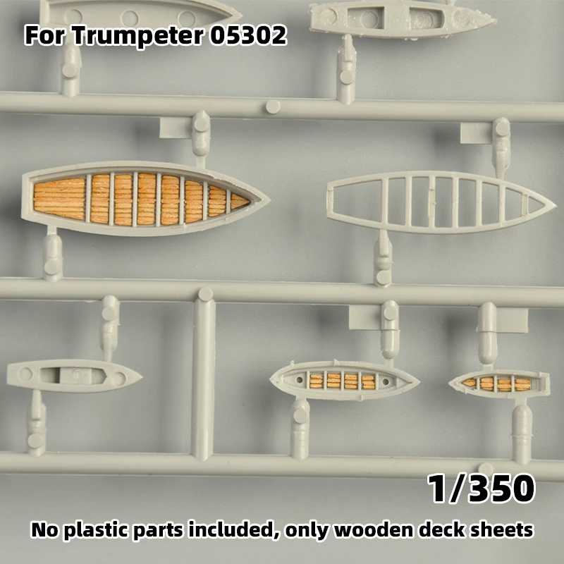 Modell-Upgrade-Teile: Lasergeschnittene Holzdeckplatte mit selbstklebender Ankerkette für TRUMPETER 03710 05302 HMS Hood 1/200 1/350 – Detail 8