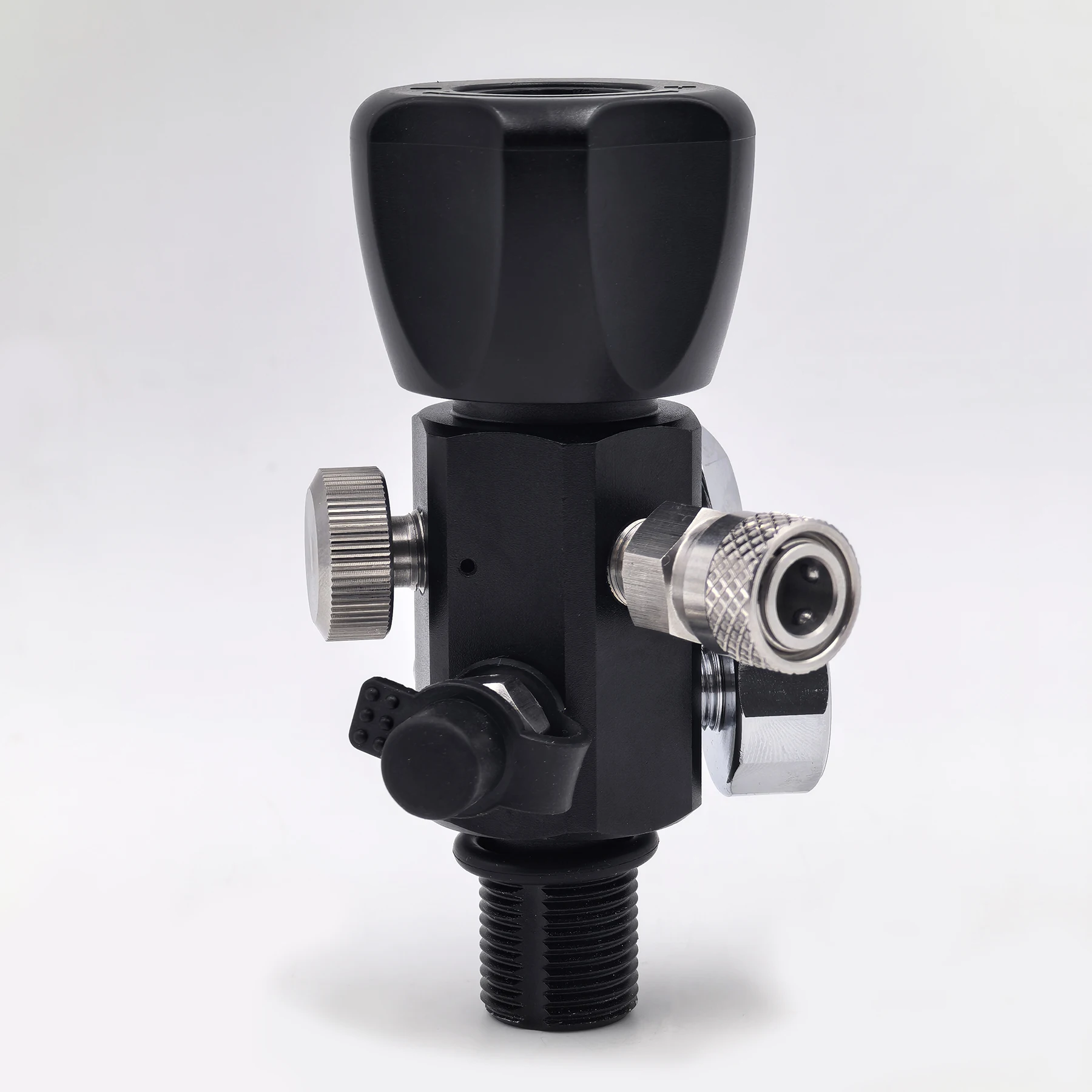 Air Refill Station for HPA Bottle Charging Diving Cylinder DIN Valve Scuba Tank Adapter Connection for High Pressure Dual Gauge