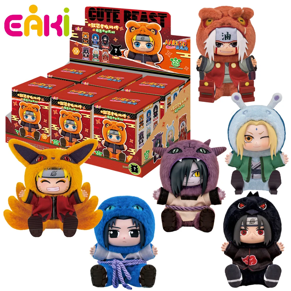 

New EAKI Original Naruto Sitting Series Blind Box Orochimaru Jiraiya Creative Soft Surprise Anime Toys Festival Present for Kids
