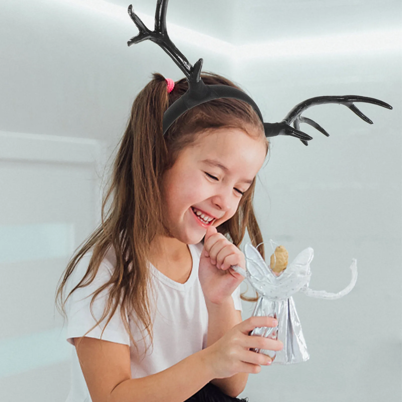 

Antler Headband Christmas Reindeer Horns Hair Hoop For Party Cosplay Women Artificial Antler Hair Accessories Decor