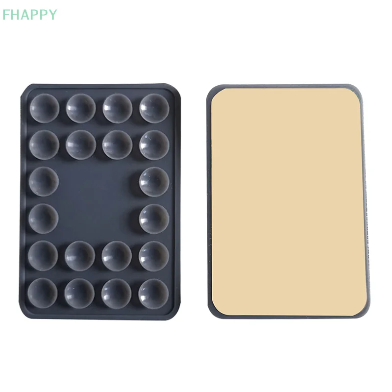 Silicone Suction Pad For Mobile Phone Fixture Suction Cup Backed Adhesive Silicone Rubber Sucker Pad For Fixed Pad