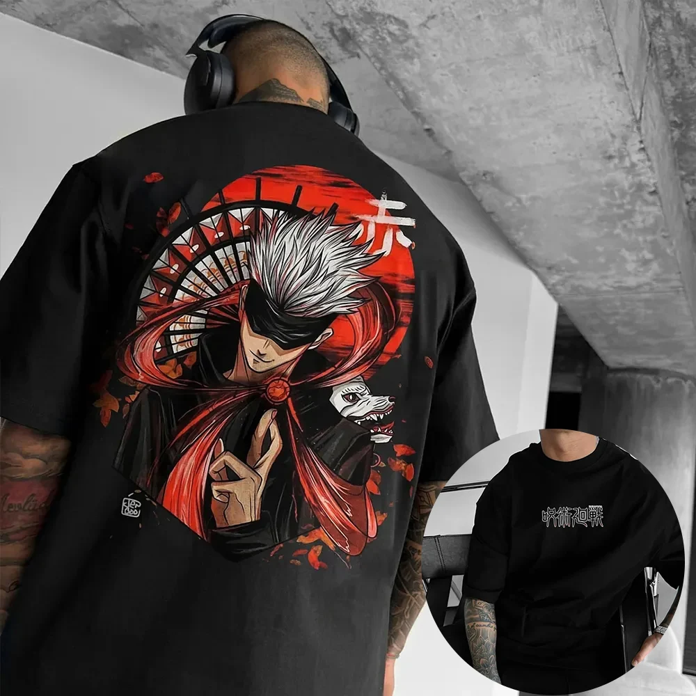 

Unisex Oversized Cartoon Printed T-shirts Tactical Mantra 3 D Printing in The Spring and Autumn Fall Back To The Shoulder