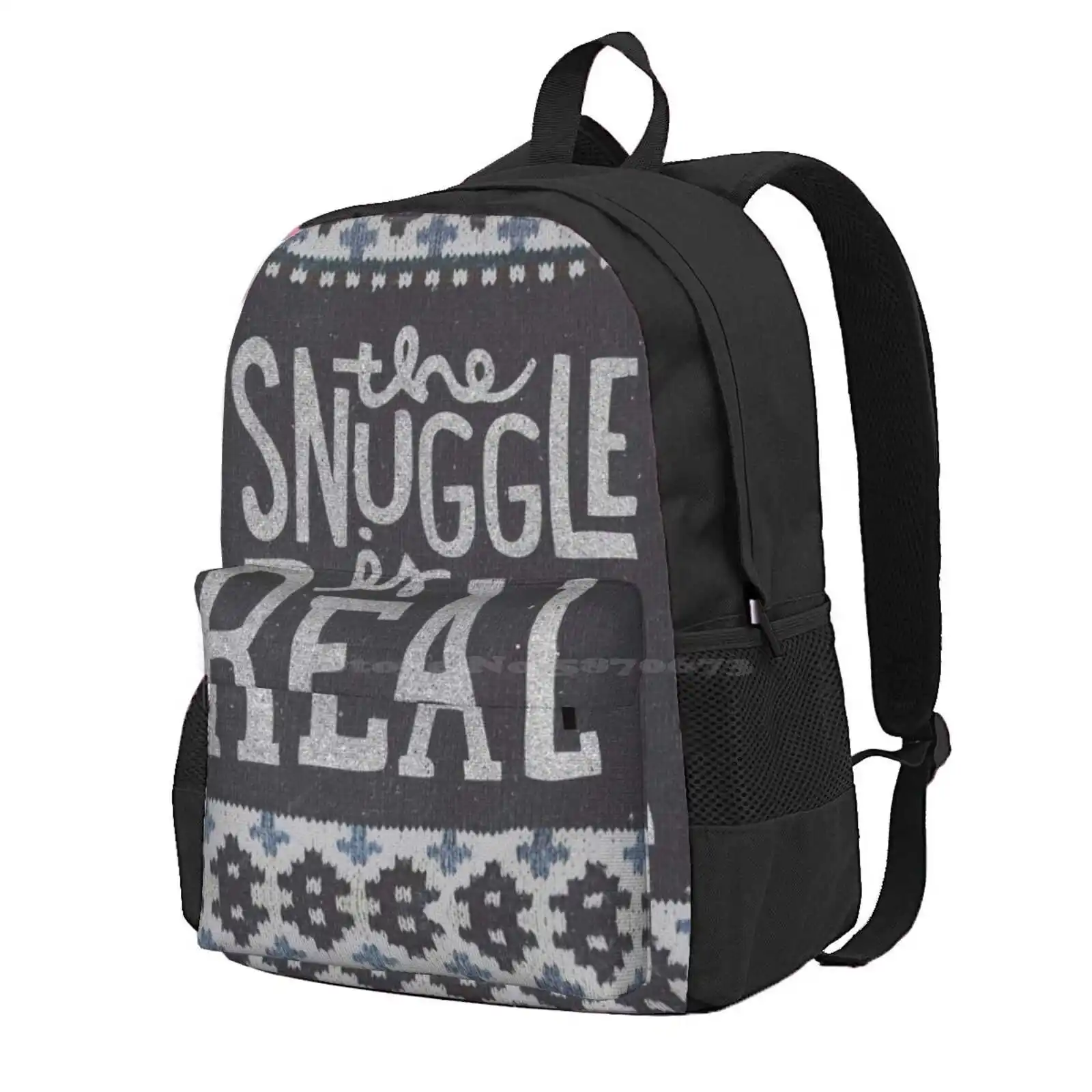 The Snuggle Is Real Hot Sale Schoolbag Backpack Fashion Bags Ella Lopez Lucifer Lucifer Ella The Cabin Comfy Lazy Lettering