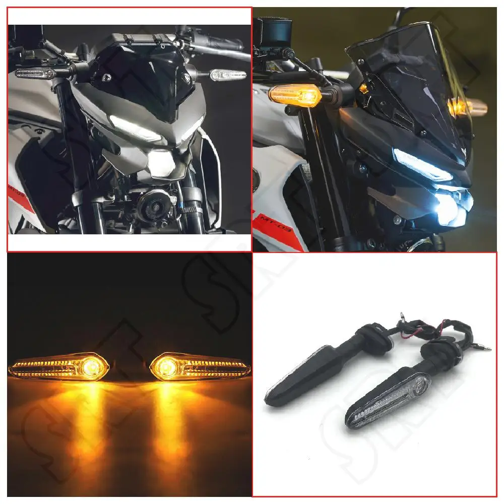 

Fits for Yamaha MT125 MT15 MT03 MT25 ABS MT-03 MT-25 MT-15 2014-2023 Motorcycle Front Turn Signal Lights 12V LED Indicator Lamp