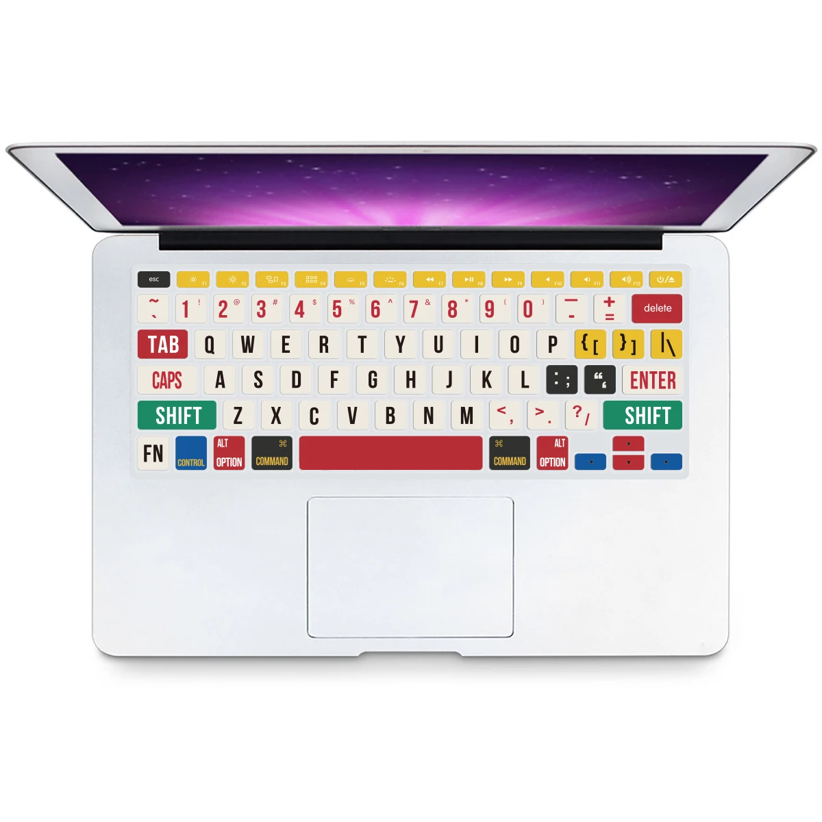 Housse de clavier en silicone de style motif anglais, disposition américaine pour Mac Air 13 "A1466 Pro 13" 15 "avec ou sans Retina 2015 ou ancienne version