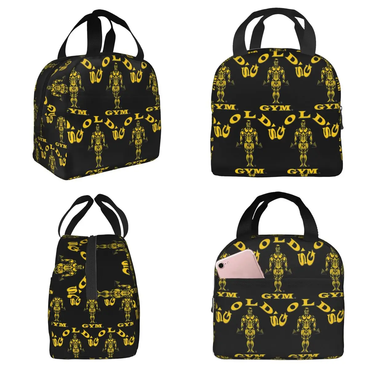 

Классическая термосумка для обедов Golds Gym для женщин, офисный термоконтейнер для еды, герметичный ланч-бокс