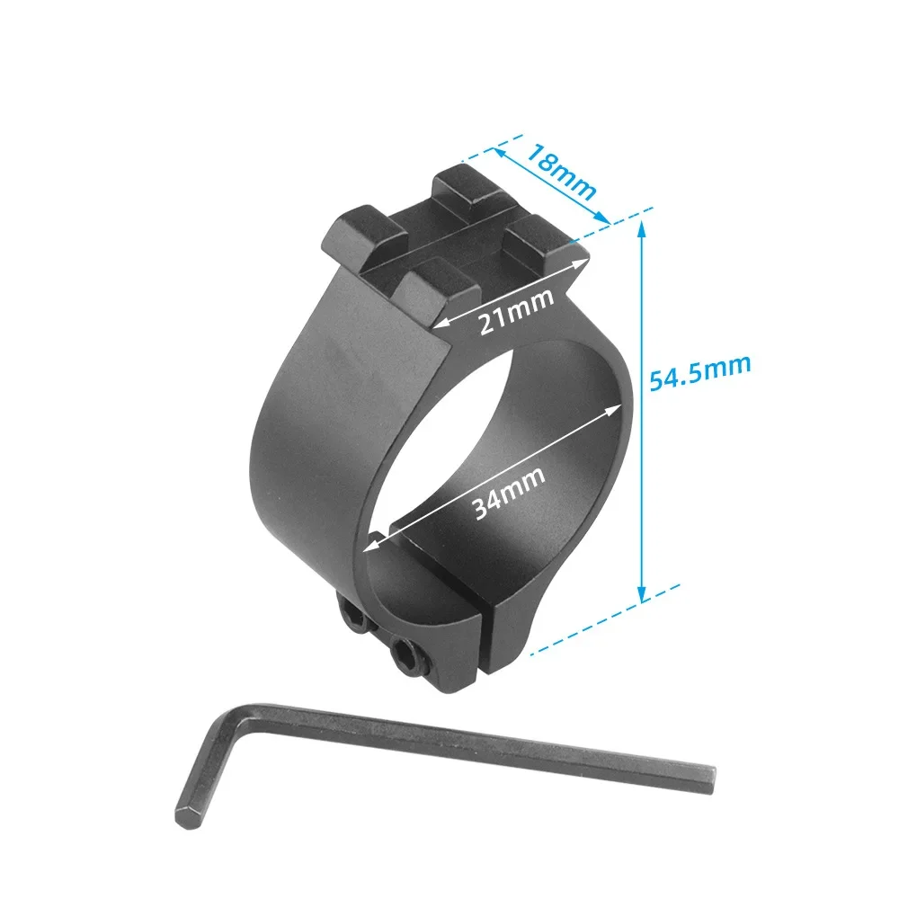 30/34/40mm Portata Anello di Montaggio Base Torcia Laser Sight Holder 55mm Ad Alta Ottica Cannocchiale Morsetto Del Tubo Pistola Giocattolo accessori